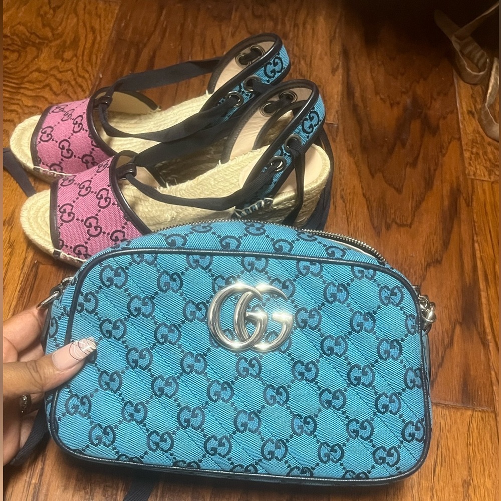 Gucci Wedges & Purse COMBO